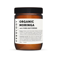 100% Organic Moringa Pure Leaf Powder 180g - Immunity - Straight from Farm - Raw, Vegan and Gluten-Free - Non-GMO - No Additives or Preservatives - Recyclable Glass Jar