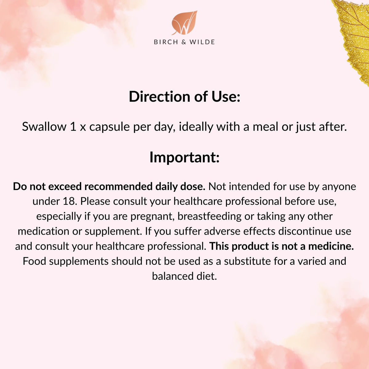 BIRCH & WILDE Selenium 200 μg – High‑Strength Vegan Thyroid & Immune Support Supplement – Antioxidant & Hair Skin Nail Health – UK Made, 60 Capsules (2‑Month Supply)