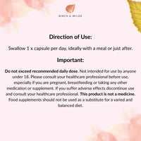 BIRCH & WILDE Selenium 200 μg – High‑Strength Vegan Thyroid & Immune Support Supplement – Antioxidant & Hair Skin Nail Health – UK Made, 60 Capsules (2‑Month Supply)