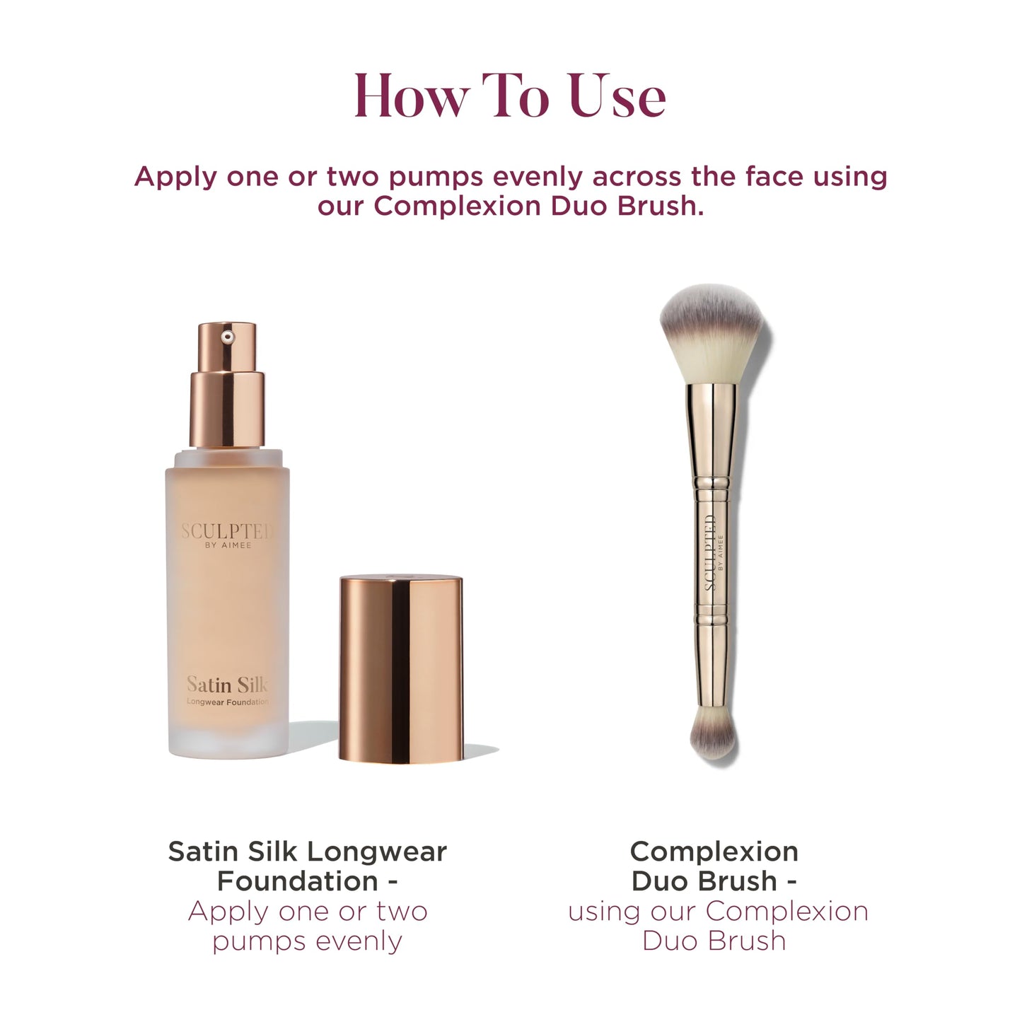 SCULPTED by Aimee Connolly Satin Silk Longwear Foundation from Sculpted by Aimee (Medium 4.0) - Lightweight, Hydrating & Buildable High Coverage, Sweat-Resistant Foundation