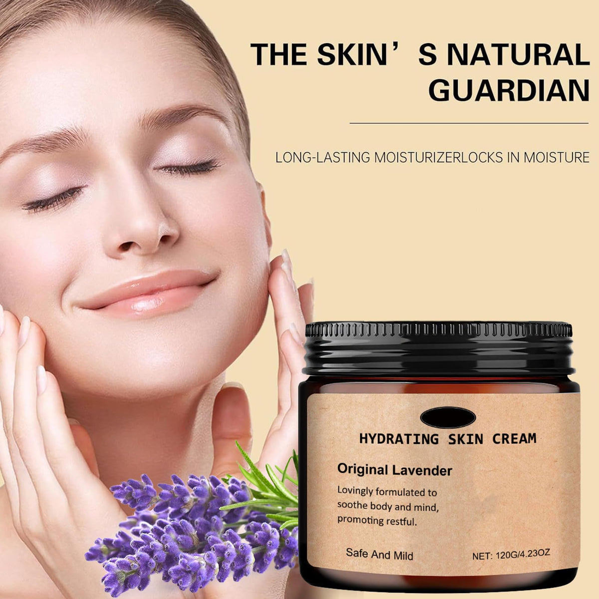 ISBEAUSOLS Magnesium Butter for Sleep - Lavender Body Butter -Soothing Magnesium for Sleep & Relaxation -Body Skin Care with Organic Shea Butter Honey, Self Care Replenishes - Vegan Moisturizer For Body and Face
