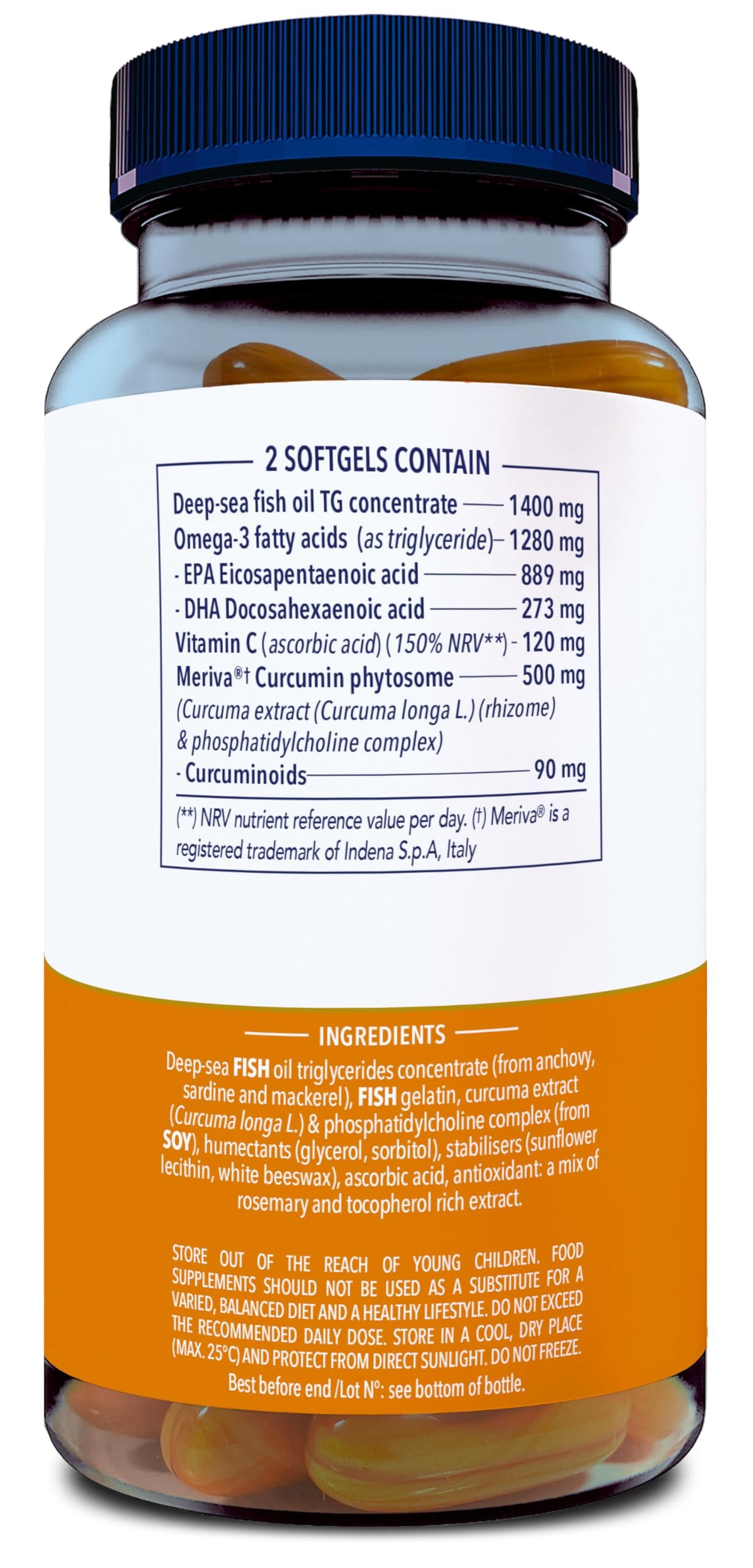 MINAMI MINAM - Omega-3 Fish Oil - MorEPA Move + Curcumin - 60 softgels