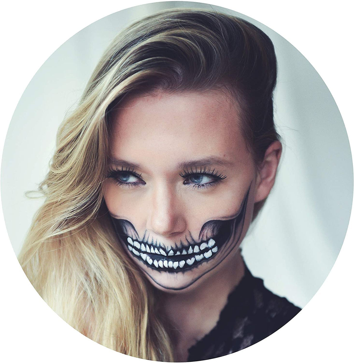 Tattoocrew 4 x Halloween Tattoos Skull Sticker for Face