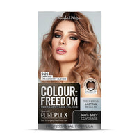 Colour Freedom Lightest Strawberry Blonde Permanent Hair Colour. Formulated with PurePlex to Protect, Restore and Nourish. 100% Grey Coverage. 9.26 Lightest Strawberry Blonde. By Knight & Wilson