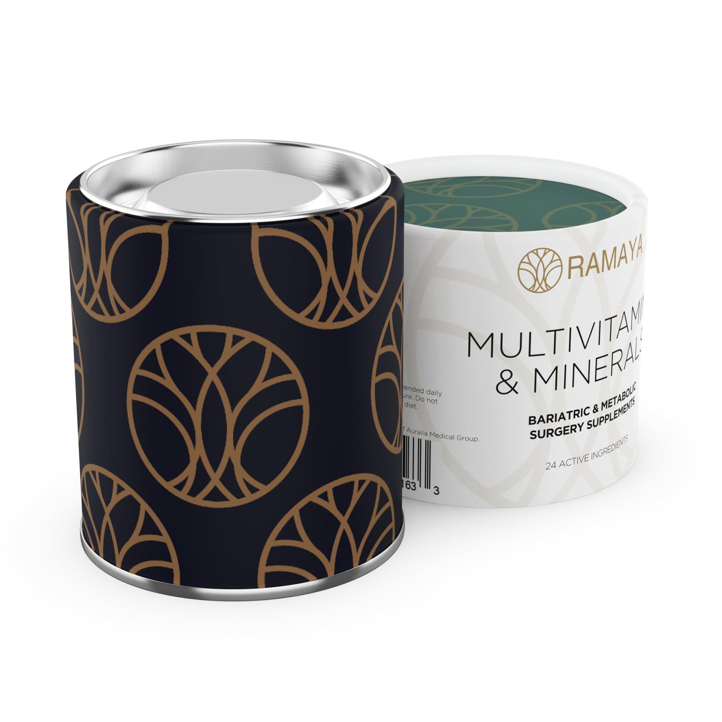 Auralia Medical Group Bariatric Multivitamins with Iron & Calcium + Minerals 1 PER Day Vitamins Gastric Bypass Sleeve Supplements 60 Tablets (2-Month Supply)