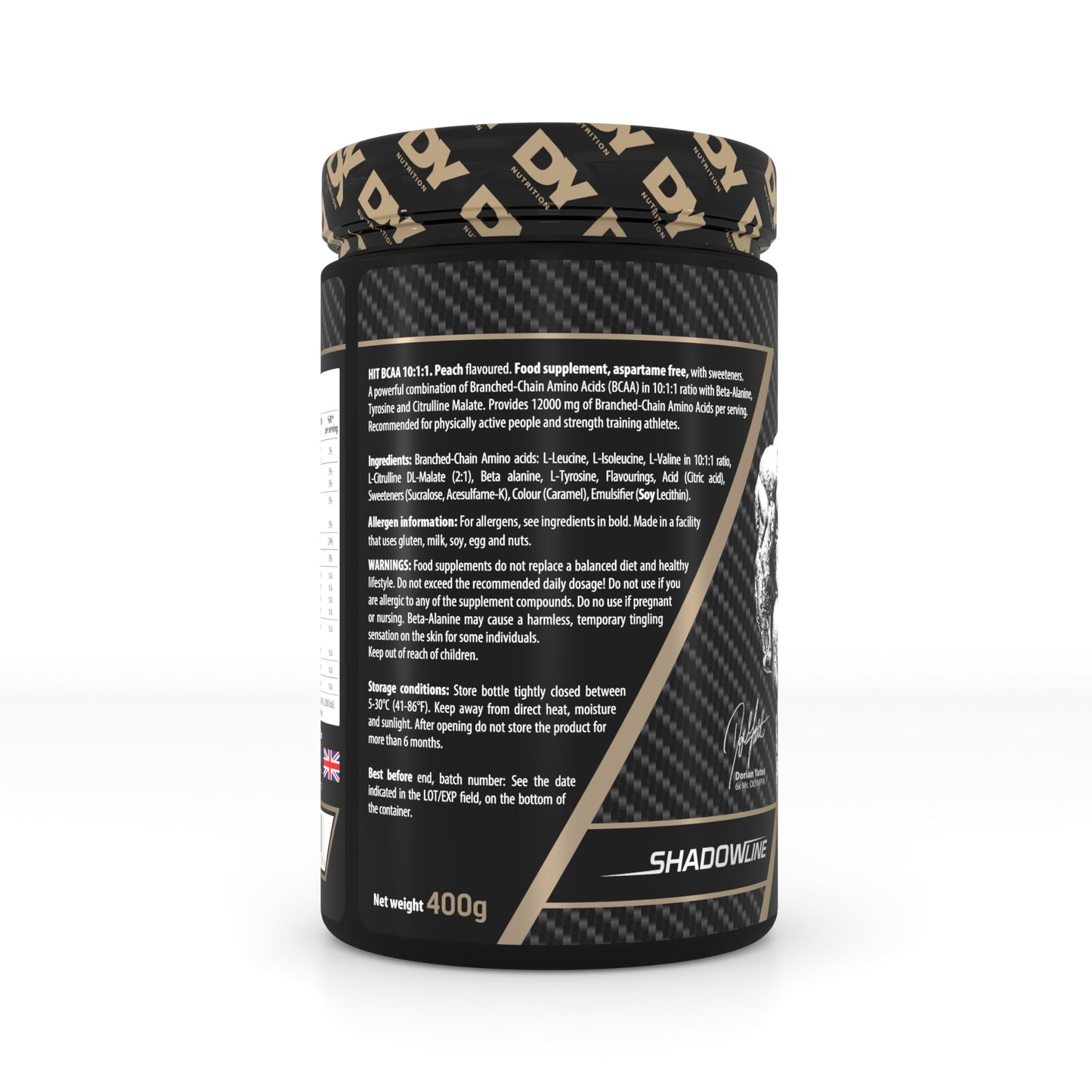 DY Nutrition Hit BCAA 10:1:1 400g Peach