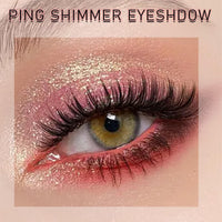 Pink Shimmer Eyeshadow Single Pink Eyeshadow Long-Lasting, Highly Pigmented Eye Shadows Waterproof Fine Powder Single Eye Shadow Palette Eyeshadow Make-Up for Women & Girls
