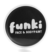 Funki Face & Body Paint Black Oil-Based Facepaint - Pack Of 1 - Pot of Black Face Paint - Fancy Dress Costume Makeup Accessory