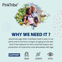 P!nkTribe Liposomal Hyaluronic Acid Supplement - 1200mg Per Serving, High-Potency Bioavailable Hyaluronic Acid Capsules, Supports Skin & Joints, 120 Softgels