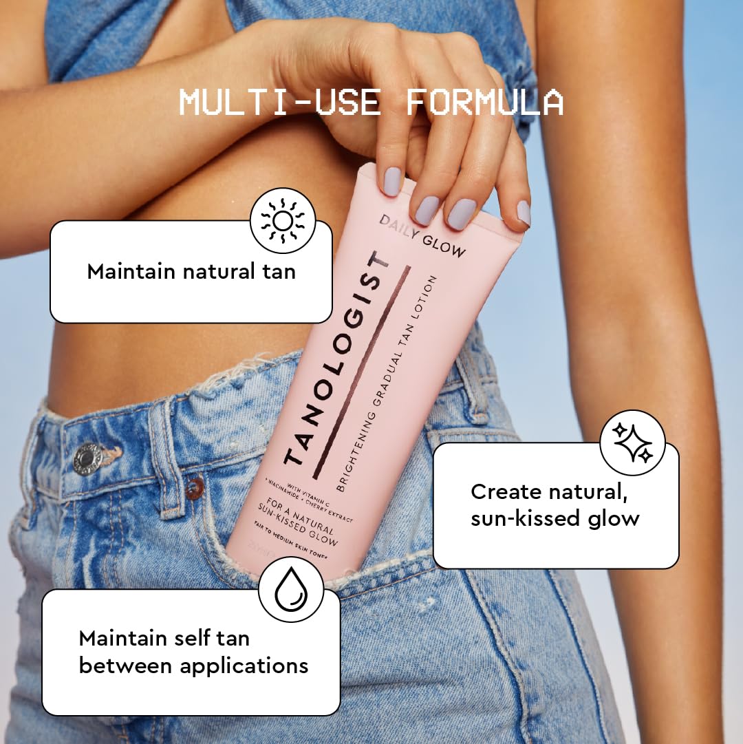 Tanologist Brightening Daily Glow Gradual Self-Tanning Lotion, Fair - Medium, 250ml