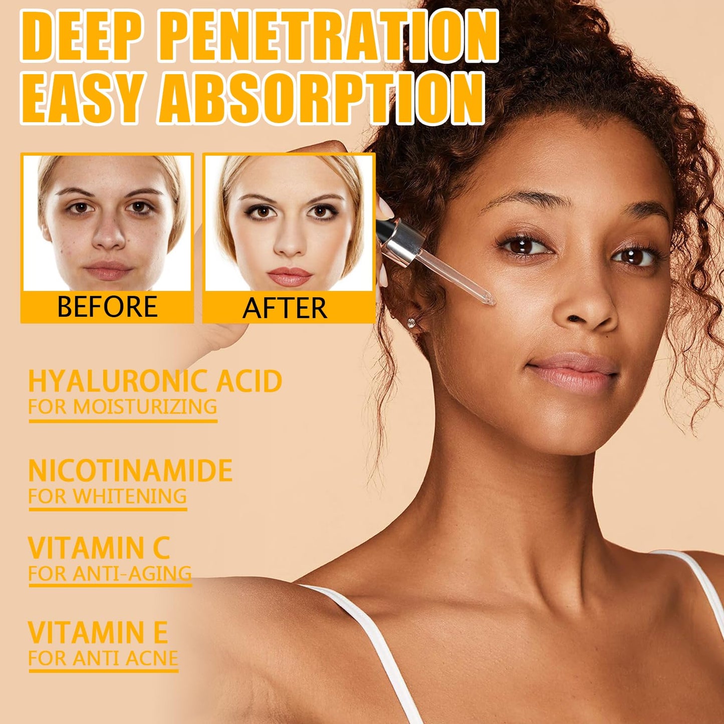 20% Vitamin C Serum for Face with Hyaluronic Acid (30ml) - Advanced Anti-Aging Face Serum for Women & Men. Revitalizing Serum, Revitalizes Skin Collagen, Hydrating and Moisturizing