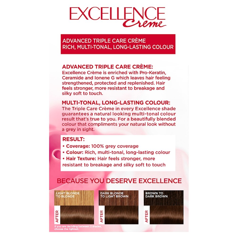L'ORÉAL L'Oreal Excellence Permanent Hair Colour Number 5, Natural Brown