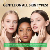 Gorgeurora Vitamin E Oil 75,000 IU 2 Fl Oz - 100% Organic Pure Vitamin E Oil for Skin, Face & Hair - Natural Moisturizing Oil, Suitable for Scars & Stretch Marks & Wrinkles - Non-GMO, Fast Absorbing - 2Pcs