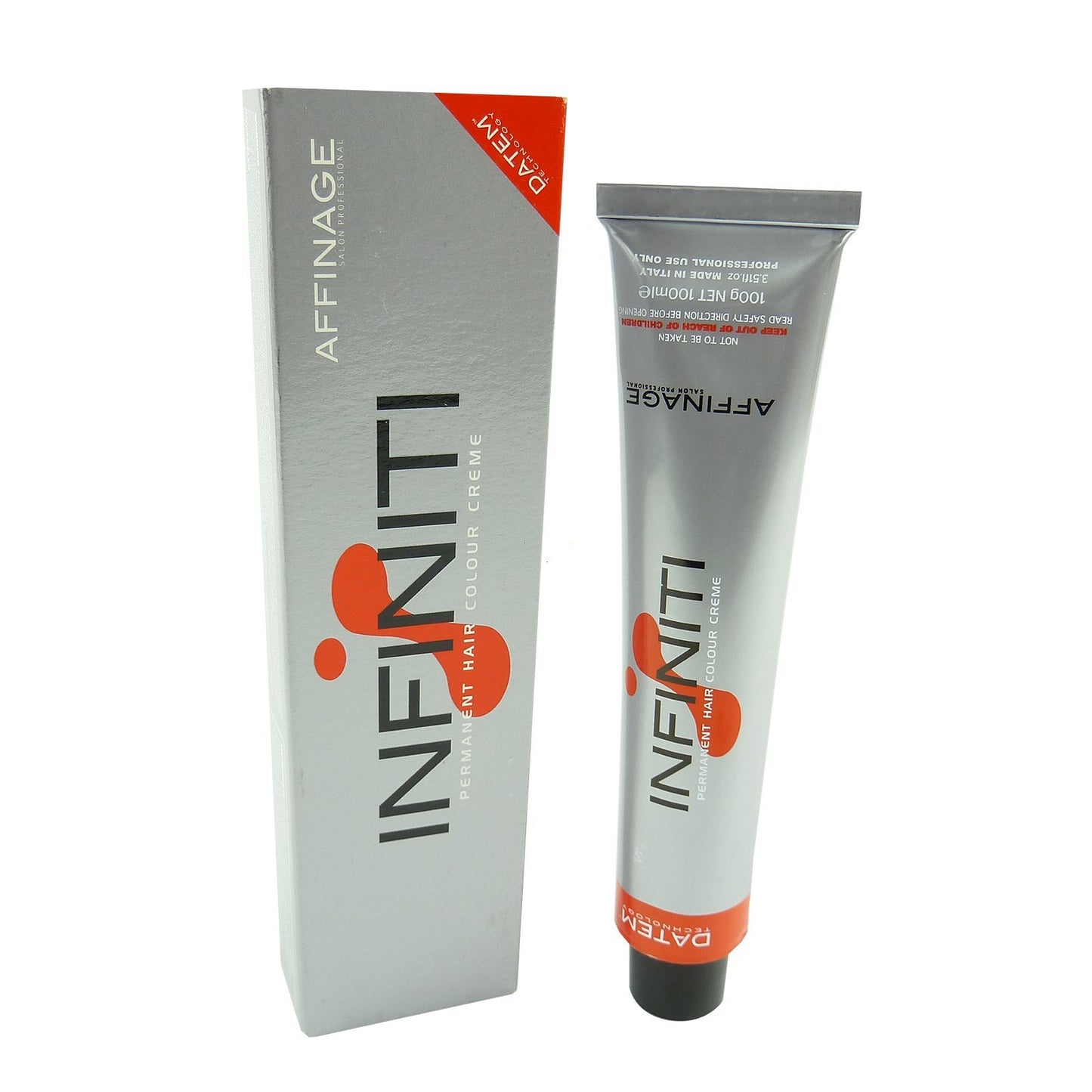 Affinage AFFINAGE INFINITY Permanent Cream Hair Color Coloration 100ml -Different Shades - 07.5 Medium Mahogany Blonde
