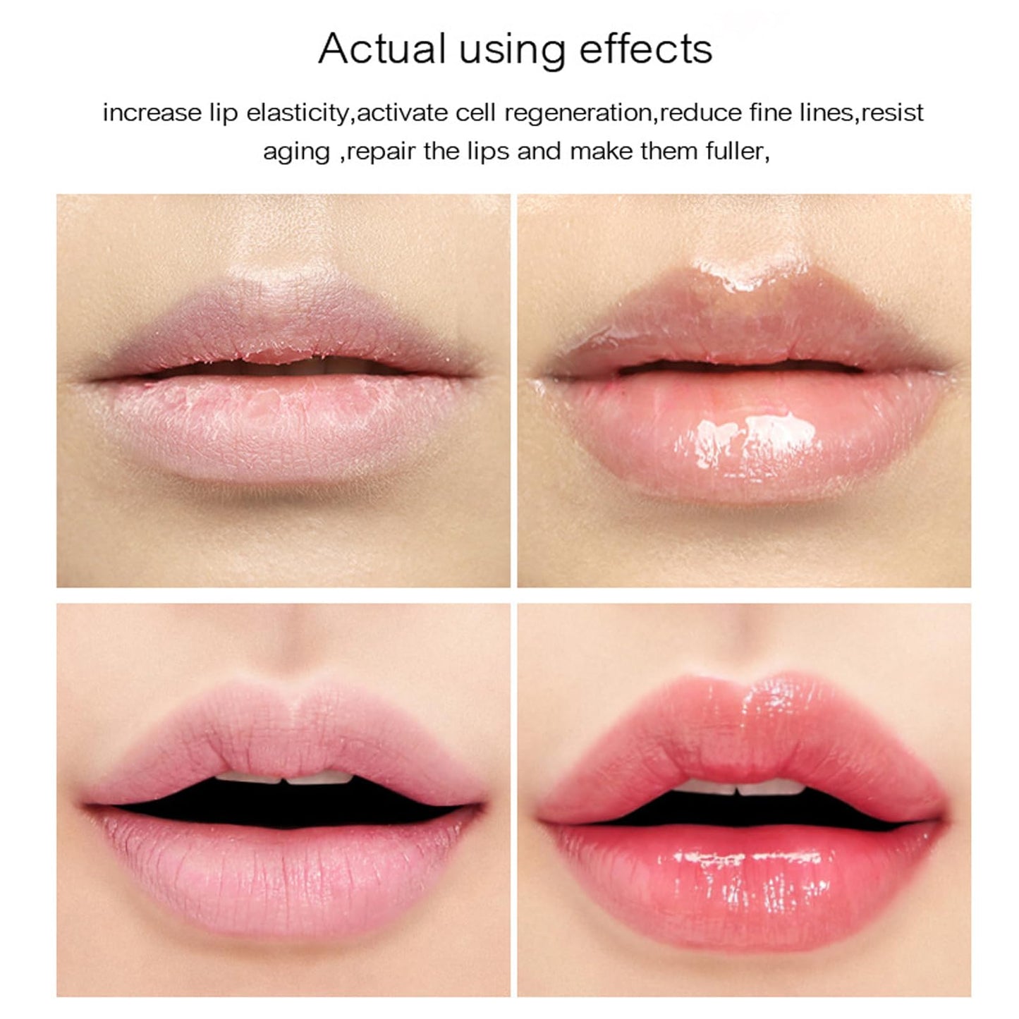 GEEWHILE Lip Plumper Lip Plumper Extreme, Instant Volumizing Plumping Lip Gloss Moisturizing Plumping Lip Oil for Fuller, Hydrating & Reduce Fine Lines Lip Care Serum, Lips Enhancer for Fullness, Plumping Lips