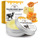 CTUBLIAUNX Tallow Honey Balm - Natural Face Cream with Beef Tallow & Honey for Hydration, Anti-Aging & Dry Skin Repair - Daytime Moisturizer for Women & Men