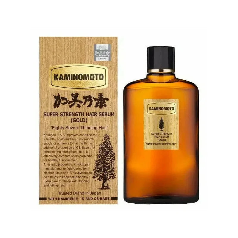 KAMINOMOTO - Super Strength Japan Hair Serum Gold Original, for Hair Loss & Growth, 150ml / 5 fl. oz.