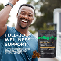 Himalayan Shilajit Gummies – 75% Fulvic Acid, Energy & Vitality Support with Ashwagandha – Daily Wellness Supplement – 60 Gummies