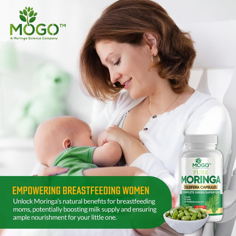 MOGO Organic Moringa Capsules, 350 mg, 180 Capsules