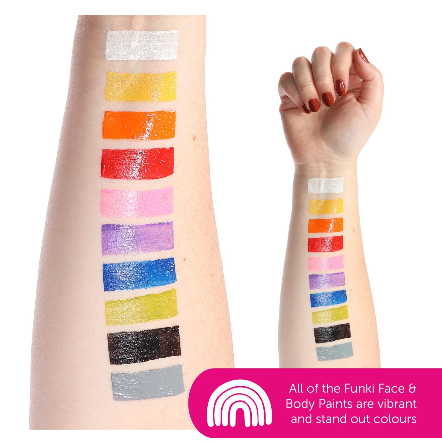 Funki Face & Body Paint Black Oil-Based Facepaint - Pack Of 1 - Pot of Black Face Paint - Fancy Dress Costume Makeup Accessory