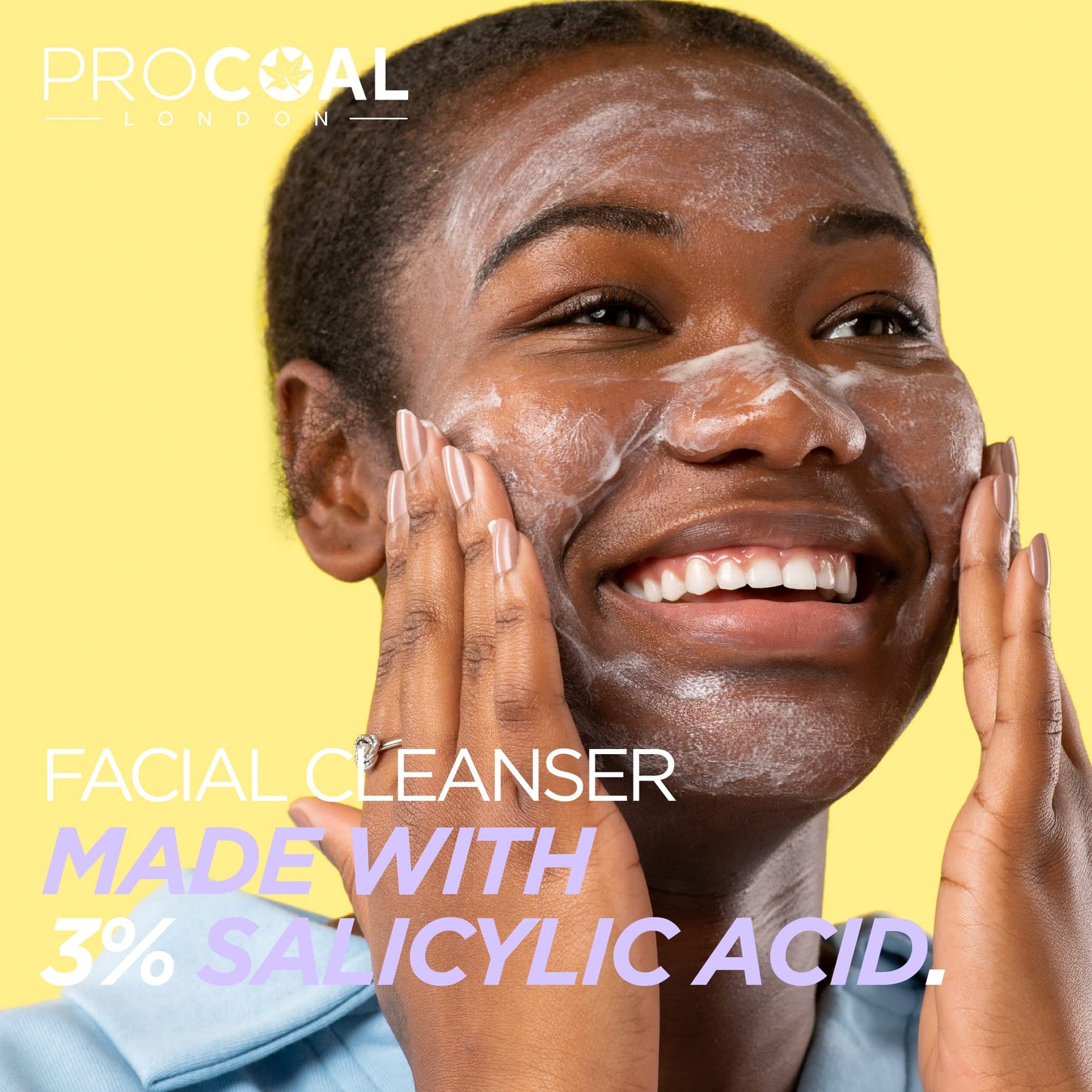 Salicylic Egg, Natural Salicylic Acid Soap 100g by Procoal - Salicylic Acid Face & Body Wash For Combination, Oily, Blemish Prone Complexion, Vegan Face Soap & Cruelty-free