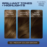 Clairol Nice'n Easy Crème, Natural Looking Oil Infused Permanent Hair Dye, 5G Medium Golden Brown