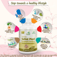 Ayushya Safed Musli Capsule , 60 Capsules, Natural