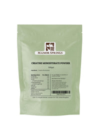 MANOR SPRINGS Creatine Monohydrate Powder 500g, Creatine Supplement, Micronized Creatine, Creatine Powder, Unflavoured, 5000mg Per Serv (5g), 100 Servings – by Manor Springs