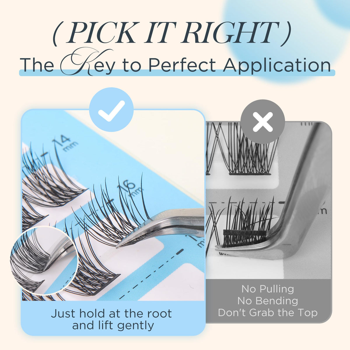 BEYELIAN Lash Clusters Soft Cluster Eyelash Extensions Ultra-Thin Flat Wispy Eyelash Clusters Lightweight for Everyday Use 10-16mm 120 Pcs (CCE107)