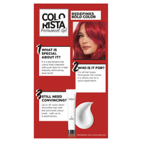 L'Oréal Paris Colorista Permanent Gel Hair Dye, Long-Lasting and Vibrant At-Home Hair Colour, High-Intensity Hues with Up to 3x More Shine, Colour: Bright Red