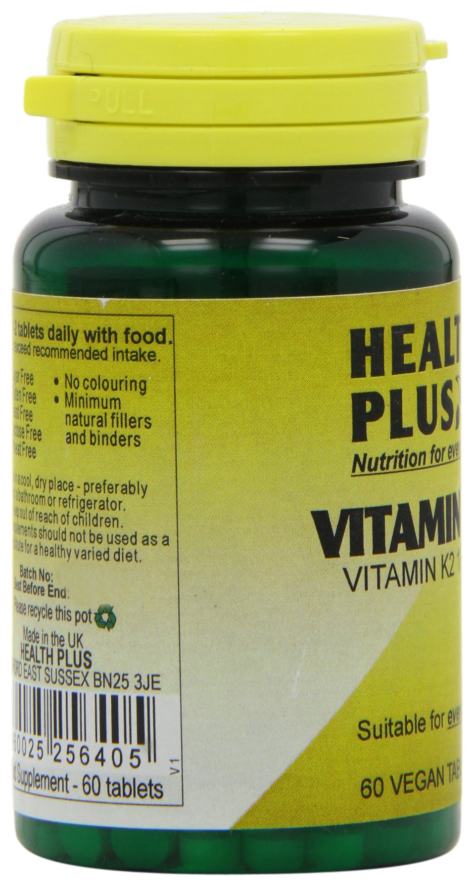 Health Plus Vitamin K2 100µg Joint and Bone Health Supplement - 60 Tablets
