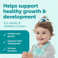 Ddrops One 10 µg 60 Drops - Daily Vitamin D3 Supplement for Kids & Adults. Support Bone Health & Immune System - No Large Capsules, No Preservatives, Non-GMO, Allergen-Friendly