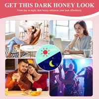 Liameph 2 Pcs Black Honey Lipstick Black Lip Gloss Black Honey Lip Oil Pink Honey Honey Lipstick Set Black & Pink Moisture Shine Lipstick Honey Lip Balm and 2 White Lip Brush Suitable for Dry Lips