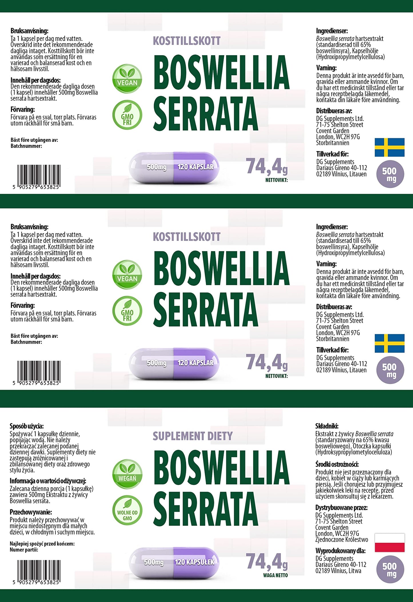 Hepatica Boswellia Serrata (Indian Frankincense) 10:1 Extract – 5000mg Equivalent | 120 Vegan Capsules | High-Strength Joint, Inflammation & Mobility Support | 3rd Party Lab Tested | No Fillers