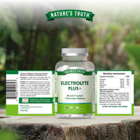 Nature's Truth Electrolyte Tablets - Complex with Potassium, Chloride, Calcium, Magnesium and Sodium - Powder Alternative - 60 Tablets - Vegan
