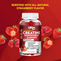 ProVita Health Creatine Monohydrate Gummies 4000mg for Men & Women - 60 Chewable Creatine Gummies Strawberry Flavoured Creatine | Pre Workout Gym Supplement| Vegan | (1 Months Supply) (1)