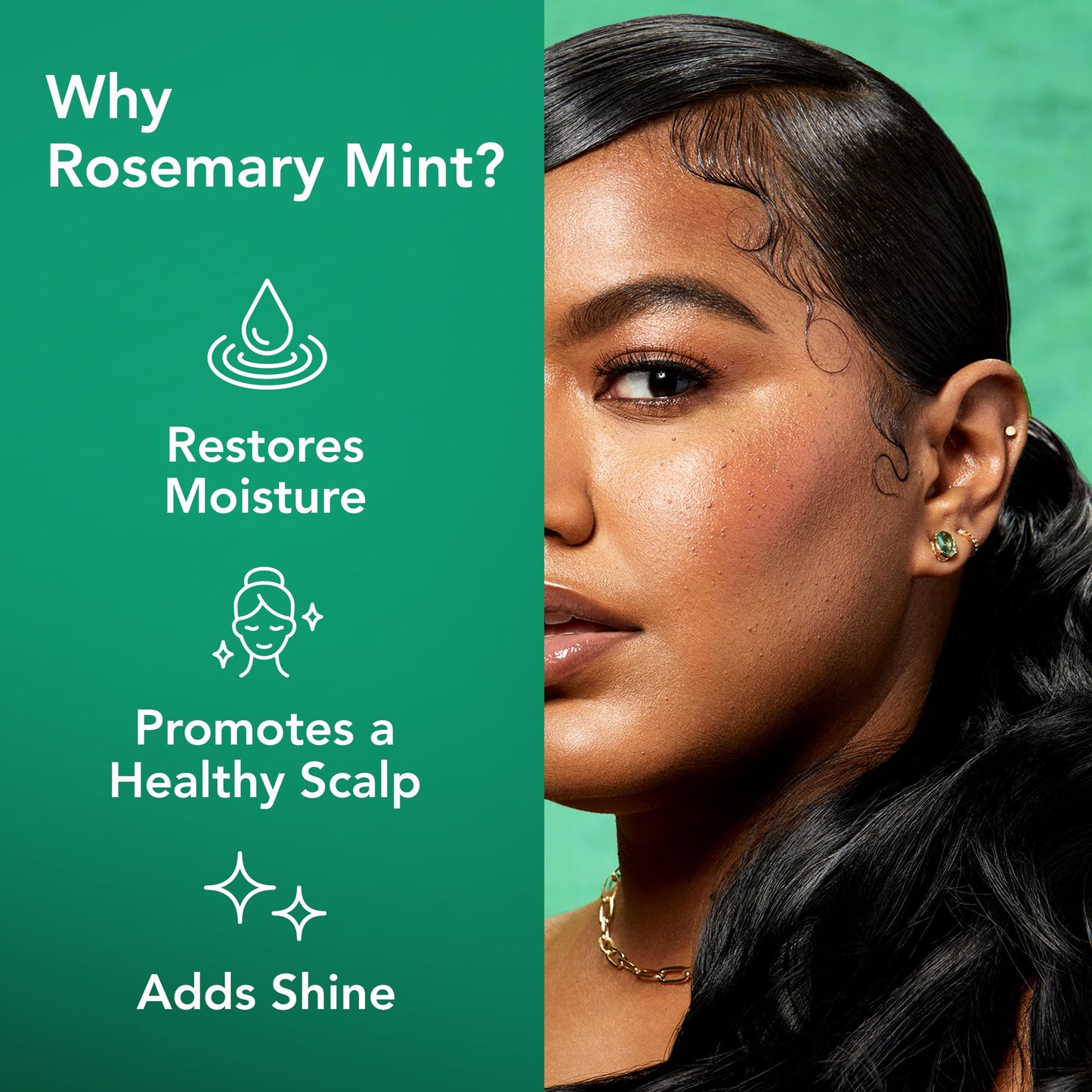 Eco Style Rosemary Mint Hair Gel, Alcohol Free, Vegan, 473 ml