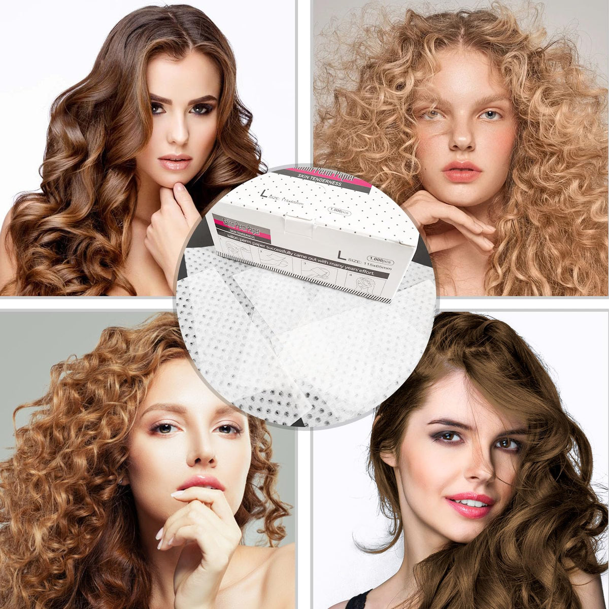 Desenda 1000 Sheets Breathable Hair Perm Paper High Toughness Ultra-Thin Mesh Hair Perm Paper Personal Grooming Tools for Hair Salon Shop Professional Stylist Home Salon Tool