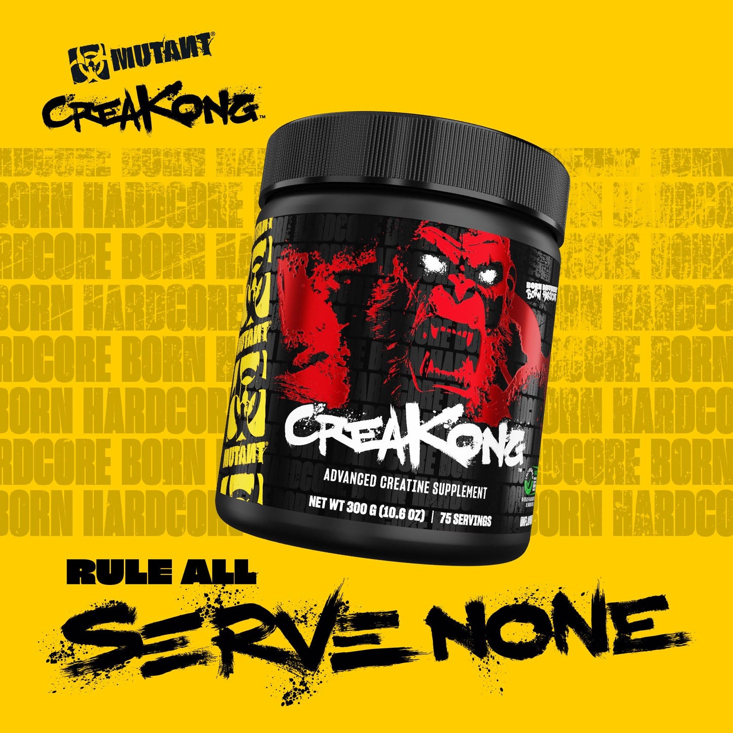 Mutant MUTANT CREAKONG – Advanced Creatine Supplement with Triple Creatine Blend for Muscle Strength, Size & Performance – Unflavoured, Banned Substance Tested – 300g (75 Servings)