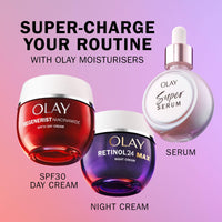 Olay Super Serum, Hydrating Face Serum with Vitamin C, Niacinamide, Collagen Peptide, Anti-Ageing & Brightening Skincare for a Youthful Glow, 30ml