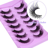 ALICE Eyelashes Fox Eye Lashes Mink Faux Fluffy Natural False Wispy Cat Pack Fake 7 Pairs