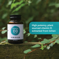 Viridian - Vitamin D3 2000IU - 150 Vegan Capsules for Bones, Teeth & Immunity | Clinically Studied Plant Sourced Formula | Optimal Dose | 100% Active Ingredients, No Artificial Additives