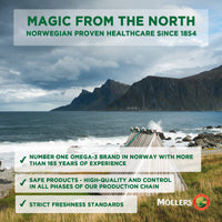 Moller’s ® | Omega-3 Capsules | Fish Oil | Nordic Omega-3 Dietary Supplement with EPA and DHA and Vitamins A, D and E | 166-year-old-brand | Daily Health | 112 Capsules