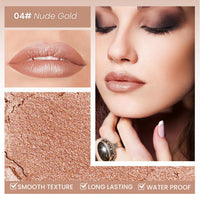 XINYUNXIN Beauty Searcher Metallic Shine Lipstick Makeup for Woman Velvet Matte Lipsticks Moisturizing No-Stick Cup Lip Makeup, Long Lasting 24H Waterproof Shine Lip Gloss (#4)