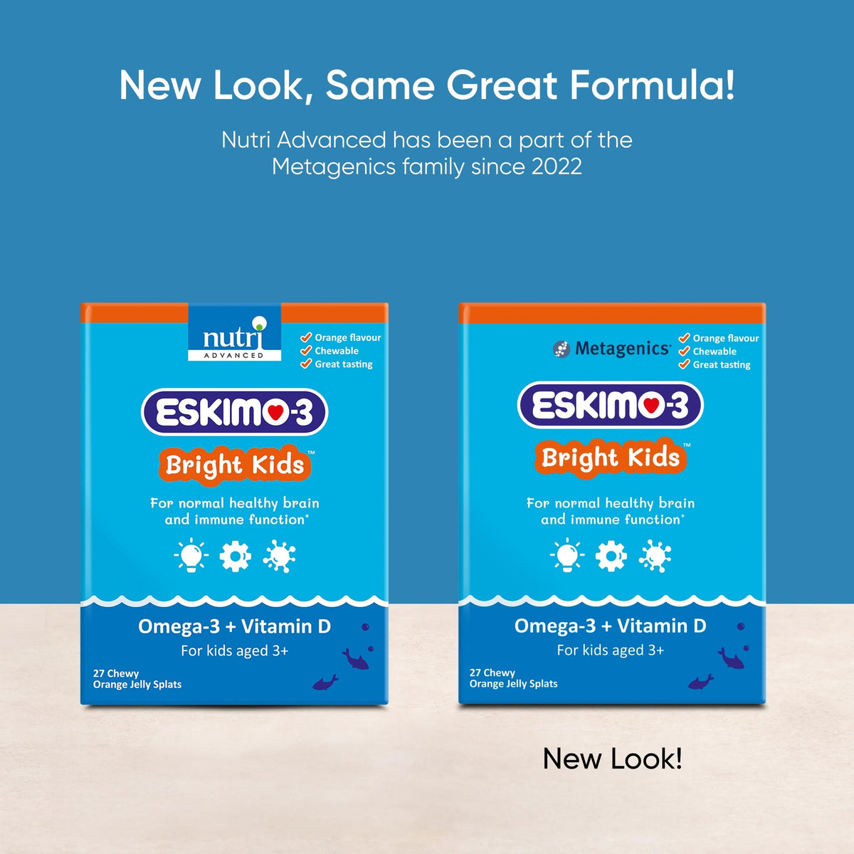Metagenics - Eskimo-3 Bright Kids Fish Oil- Jelly Splats 27 Servings