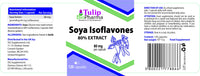 SOYA Isoflavones 80% Extract 120 Capsules, 3rd Party Lab Tested, High Strength Supplement, Gluten and GMO Free