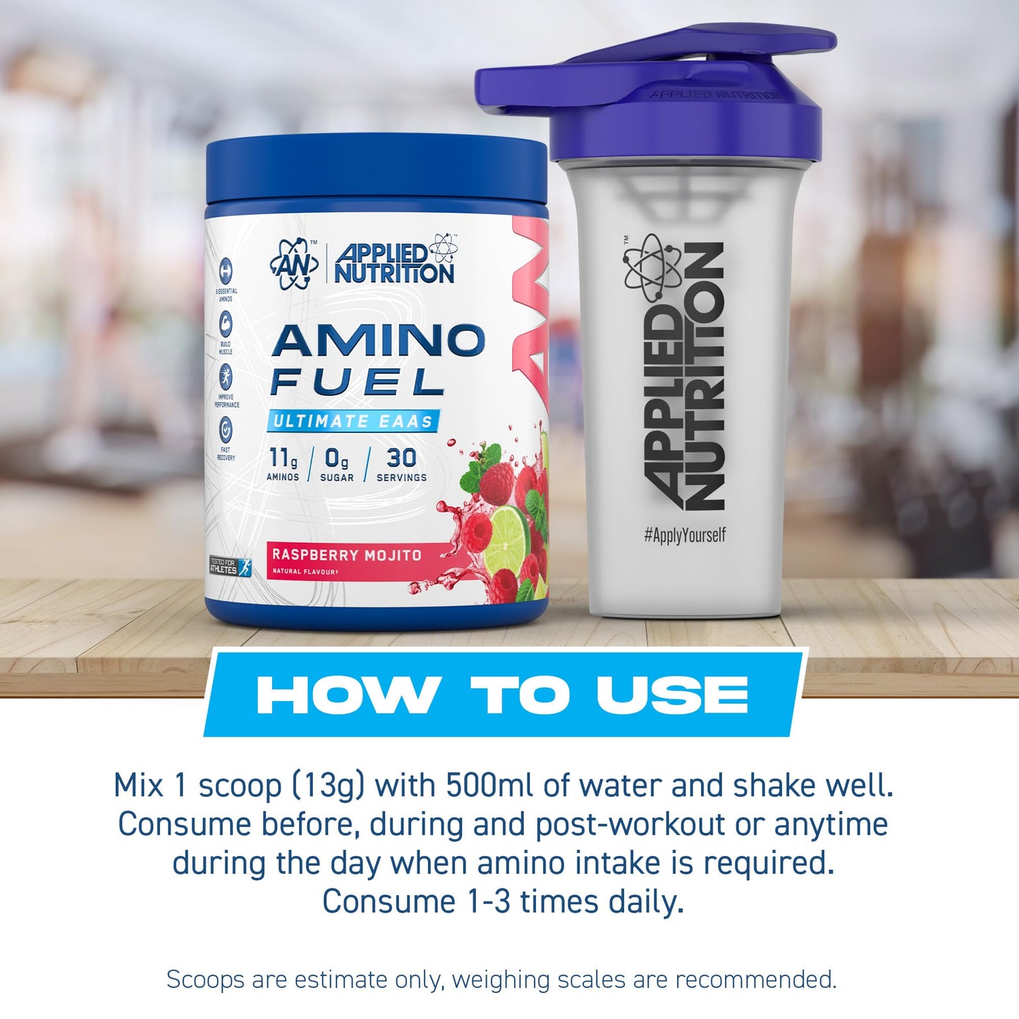 Applied Nutrition Amino Fuel - Amino Acids Supplement, EAA Essential Amino Acids Powder, Muscle Fuel & Recovery (390g - 30 Servings) (Cola Blast)