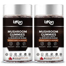 Izkan Mushroom Gummies Supplement 3000mg - 9 Mushrooms Gummies with Ashwagandha Supplement Promotes Nootropic Brain Supplement, Immune Support & Stress Relief - 60 Count (Halal, Gluten-Free, Vegan) (2)