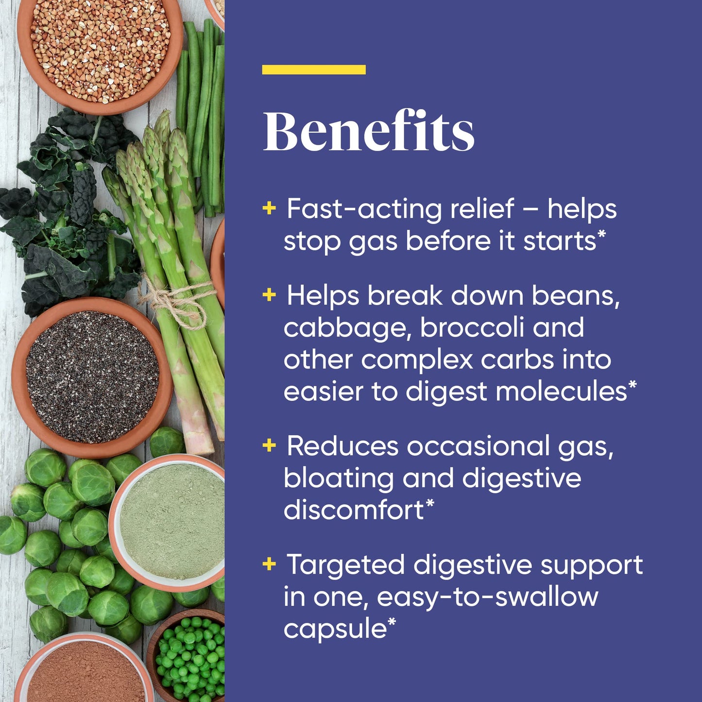 ENZYMEDICA - BeanAssist (30 Capsules) | Food Intolerance Digestive Enzymes Supplements | Digestive Enzymes Blend for Beans and Legumes, Nutrient Supplements, Gut Health Supplement, Vegan, Dairy Free