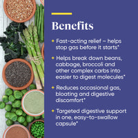 ENZYMEDICA - BeanAssist (30 Capsules) | Food Intolerance Digestive Enzymes Supplements | Digestive Enzymes Blend for Beans and Legumes, Nutrient Supplements, Gut Health Supplement, Vegan, Dairy Free